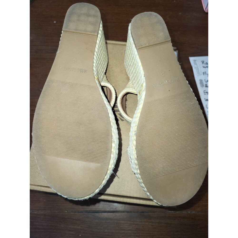 New in Box Mikarka Woven Raffia Espadrille Wedge Sandals - Size 8 - Picture 5 of 5